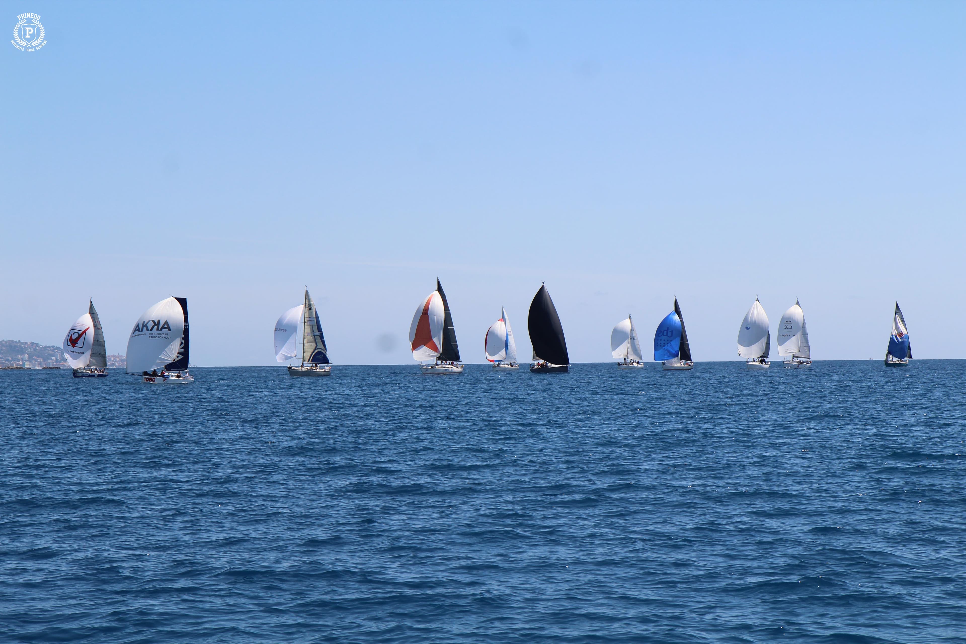 Voiliers en régate lors du Challenge SPI Dauphine